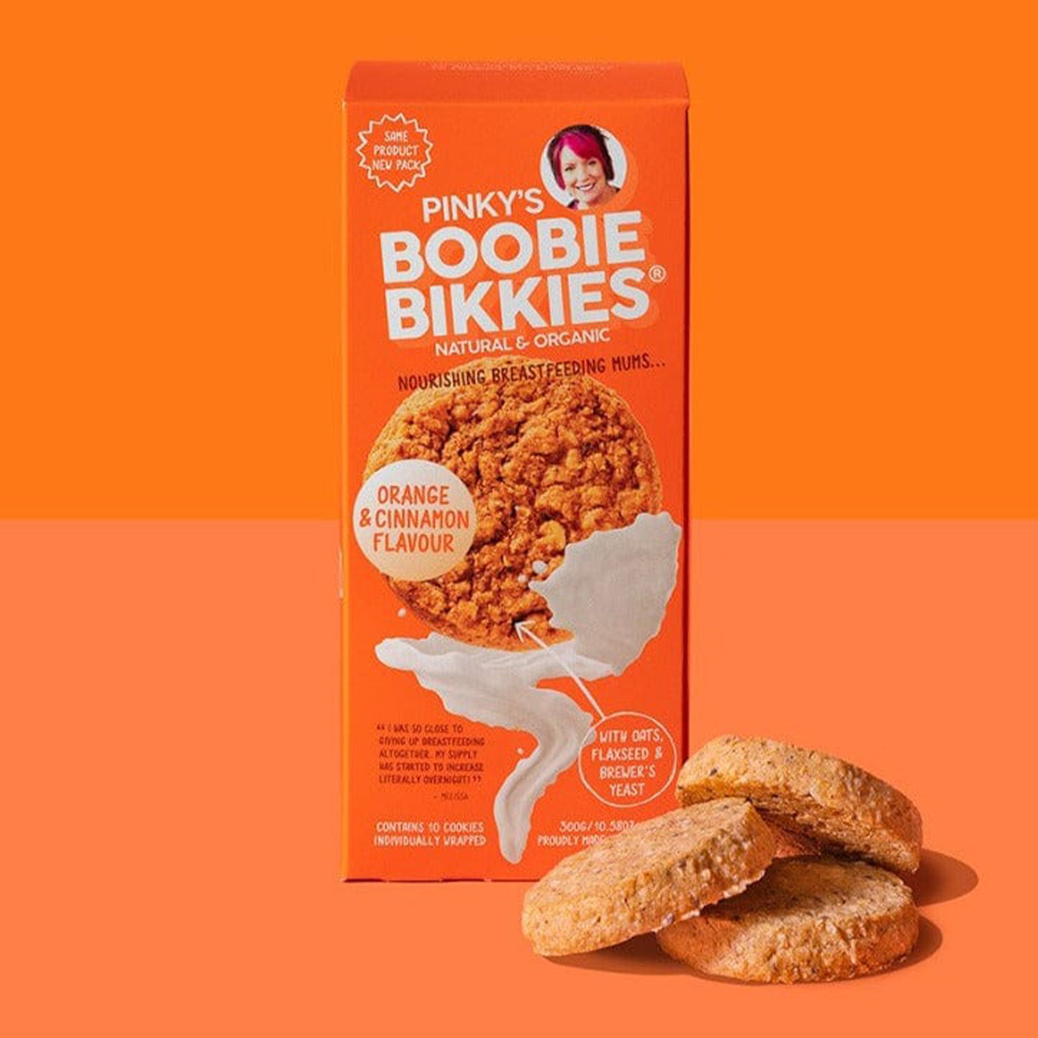 Boobie Bikkies by Pinky McKay - Orange & Cinnamon