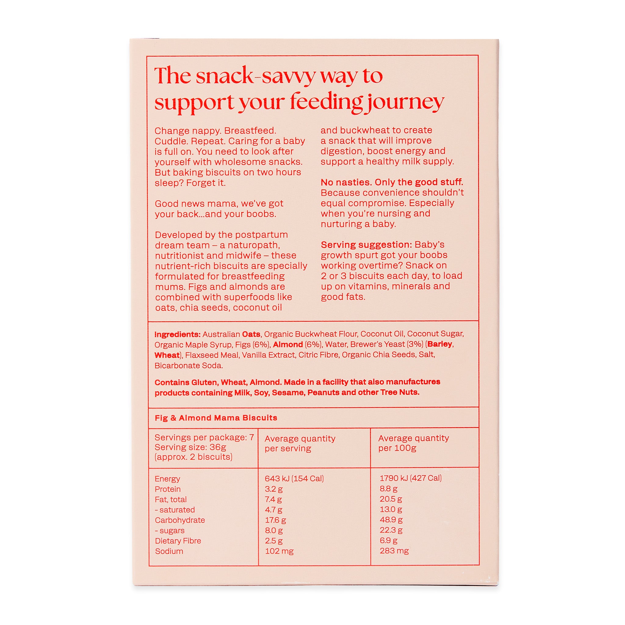 Franjo's Kitchen Fig & Almond Lactation Cookies