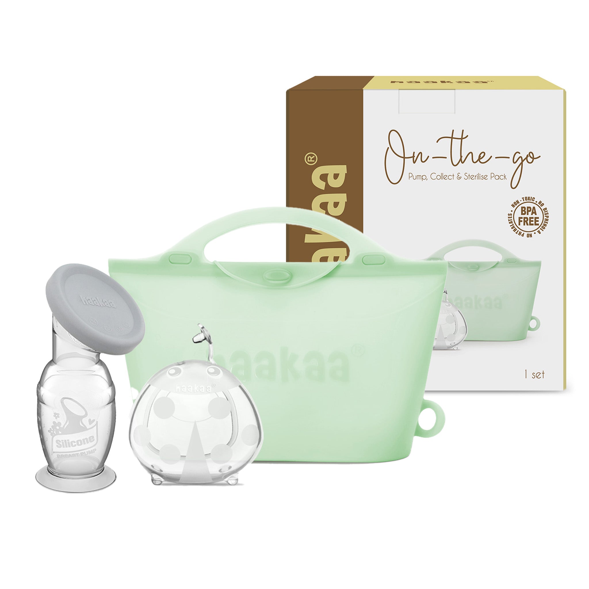 Haakaa On-the-go Express, Collect & Sterilise Pack