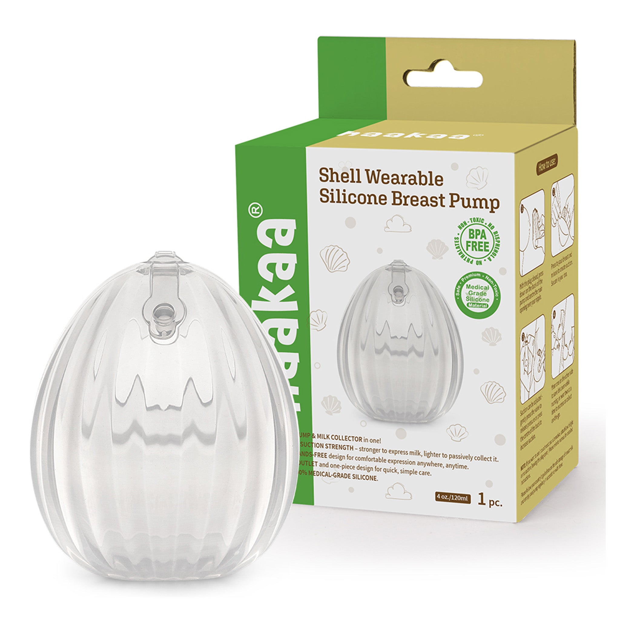 Haakaa Shell Wearable Silicone Pump