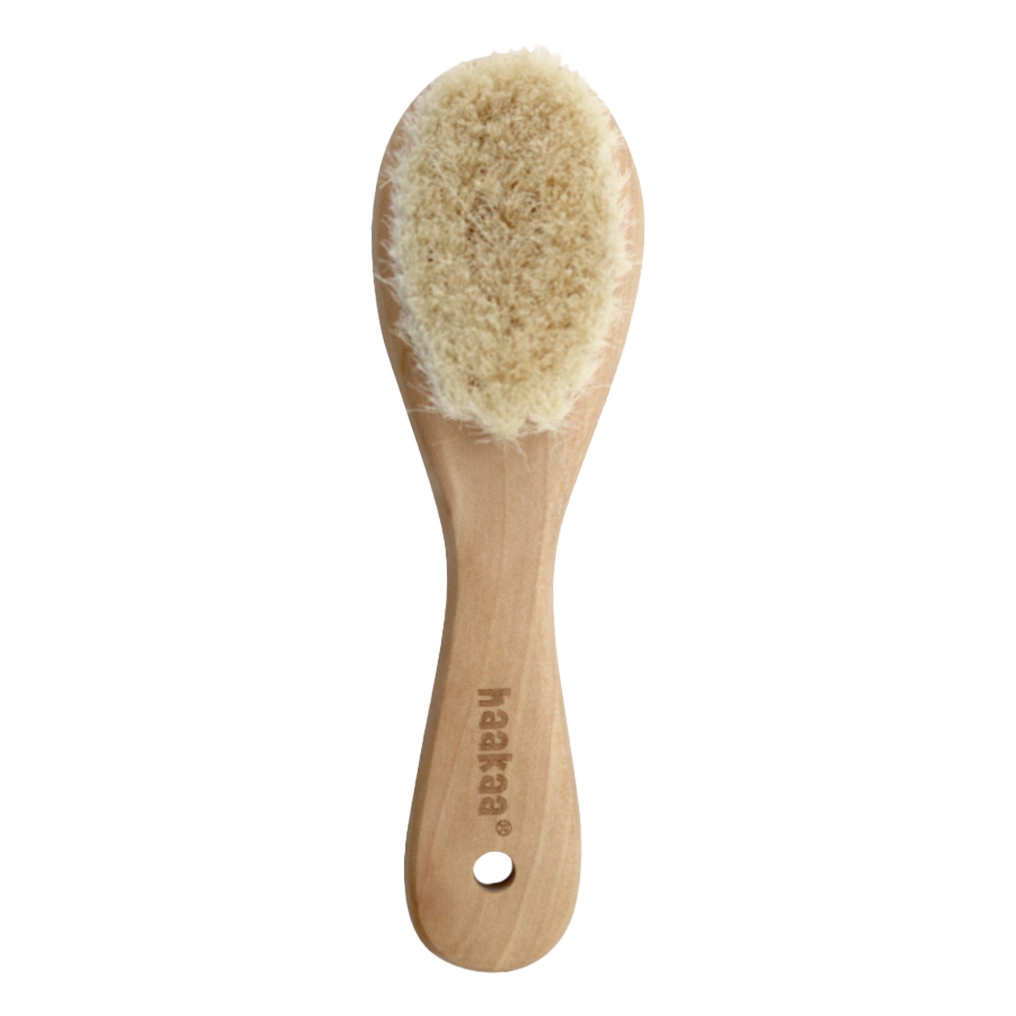 Haakaa Goat Wool Wooden Baby Hair Brush & Comb Set
