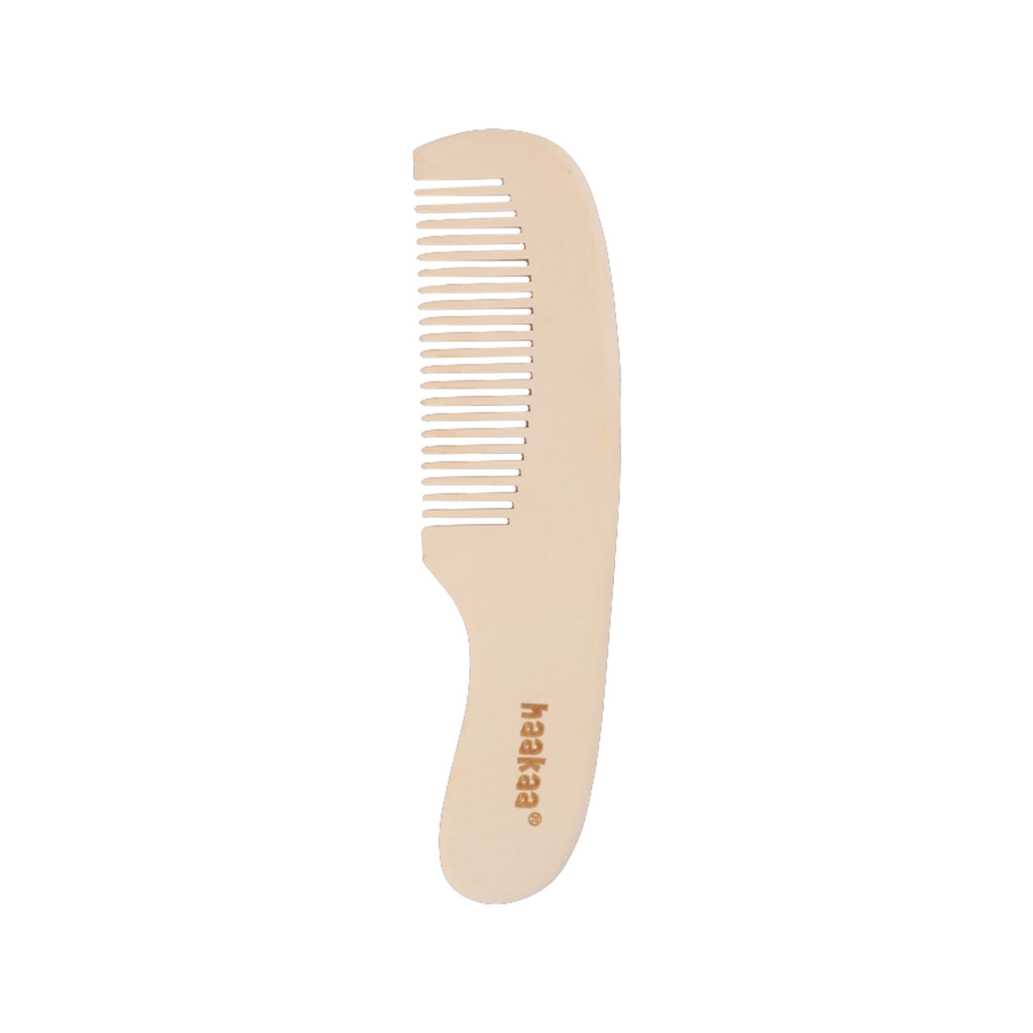Haakaa Goat Wool Wooden Baby Hair Brush & Comb Set