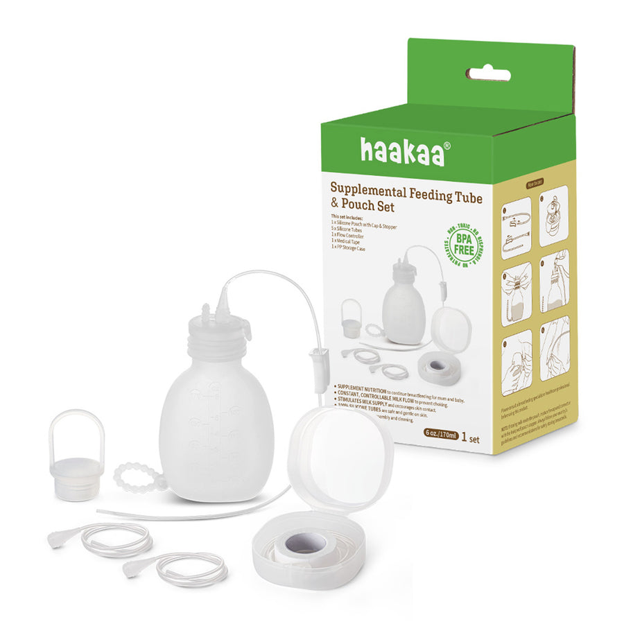 Haakaa Supplemental Feeding Tube & Pouch Set