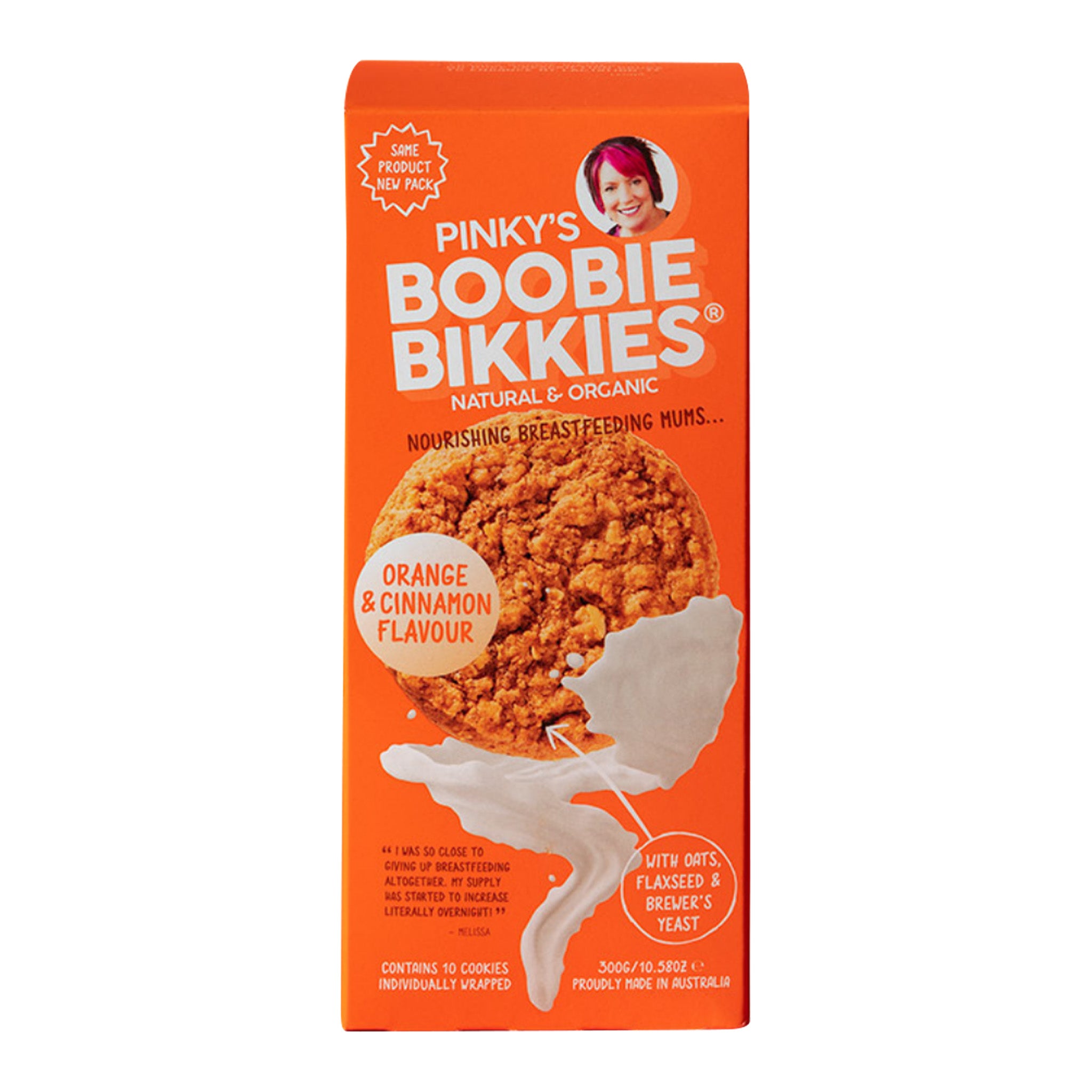 Boobie Bikkies by Pinky McKay - Orange & Cinnamon