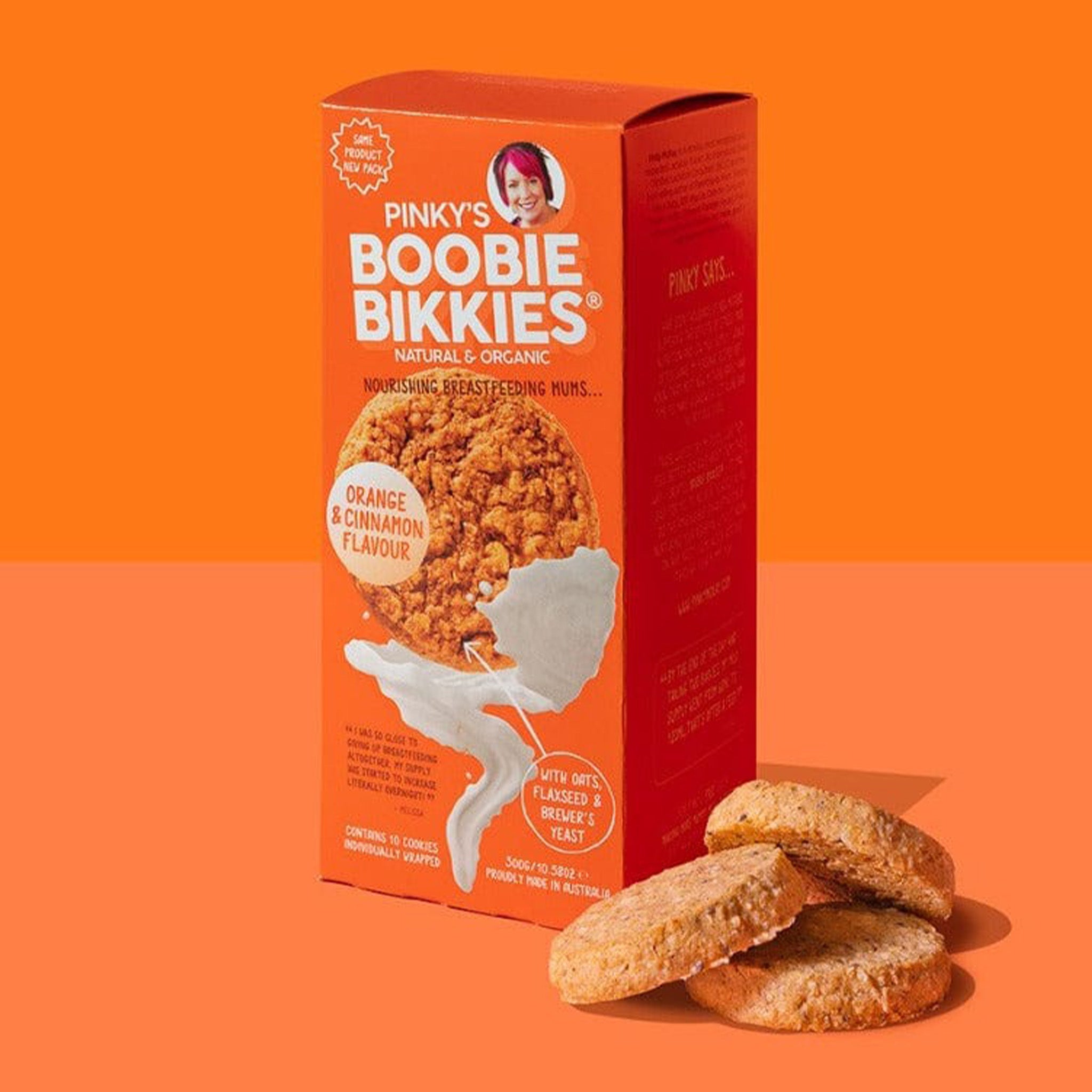 Boobie Bikkies by Pinky McKay - Orange & Cinnamon