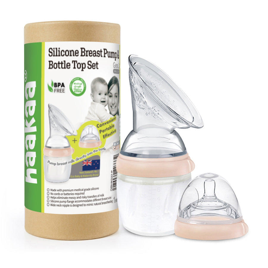 Haakaa Generation 3 Breast Pump and Bottle Top Set