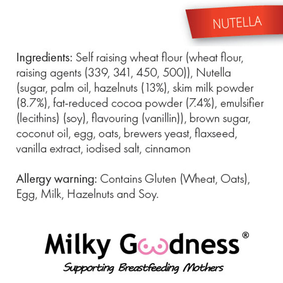 Milky Goodness Nutella Lactation Cookies