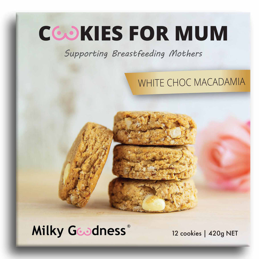 Milky Goodness White Chocolate Chip & Macadamia Lactation Cookies