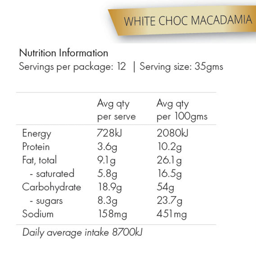 Milky Goodness White Chocolate Chip & Macadamia Lactation Cookies