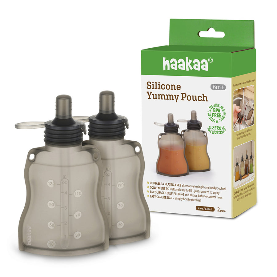 Haakaa Silicone Yummy Pouch (130ml) - 2pk