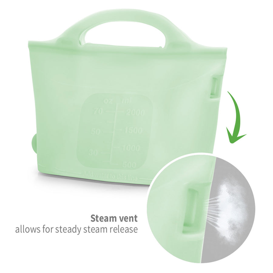 Haakaa Multipurpose Steamer & Steriliser Bag- Lime