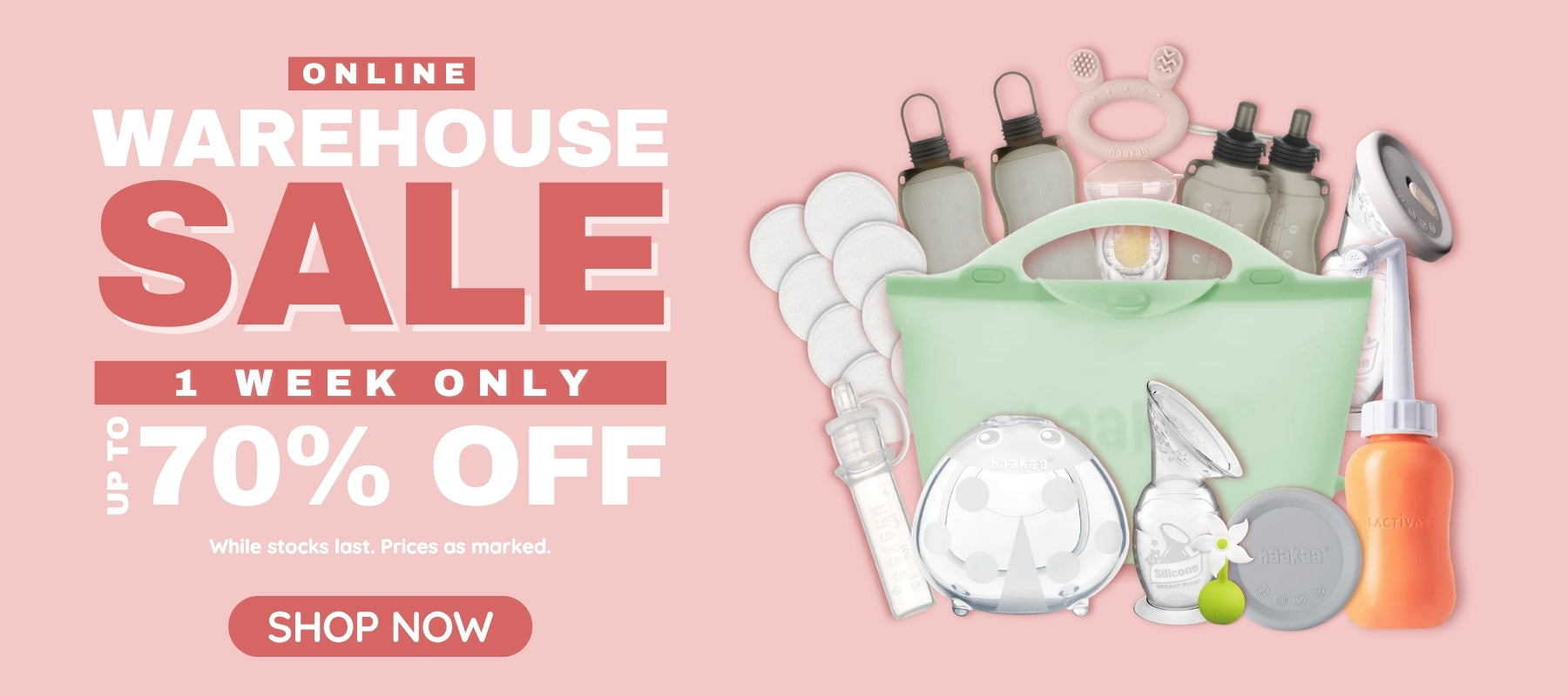 Warehouse Sale Home Page Image