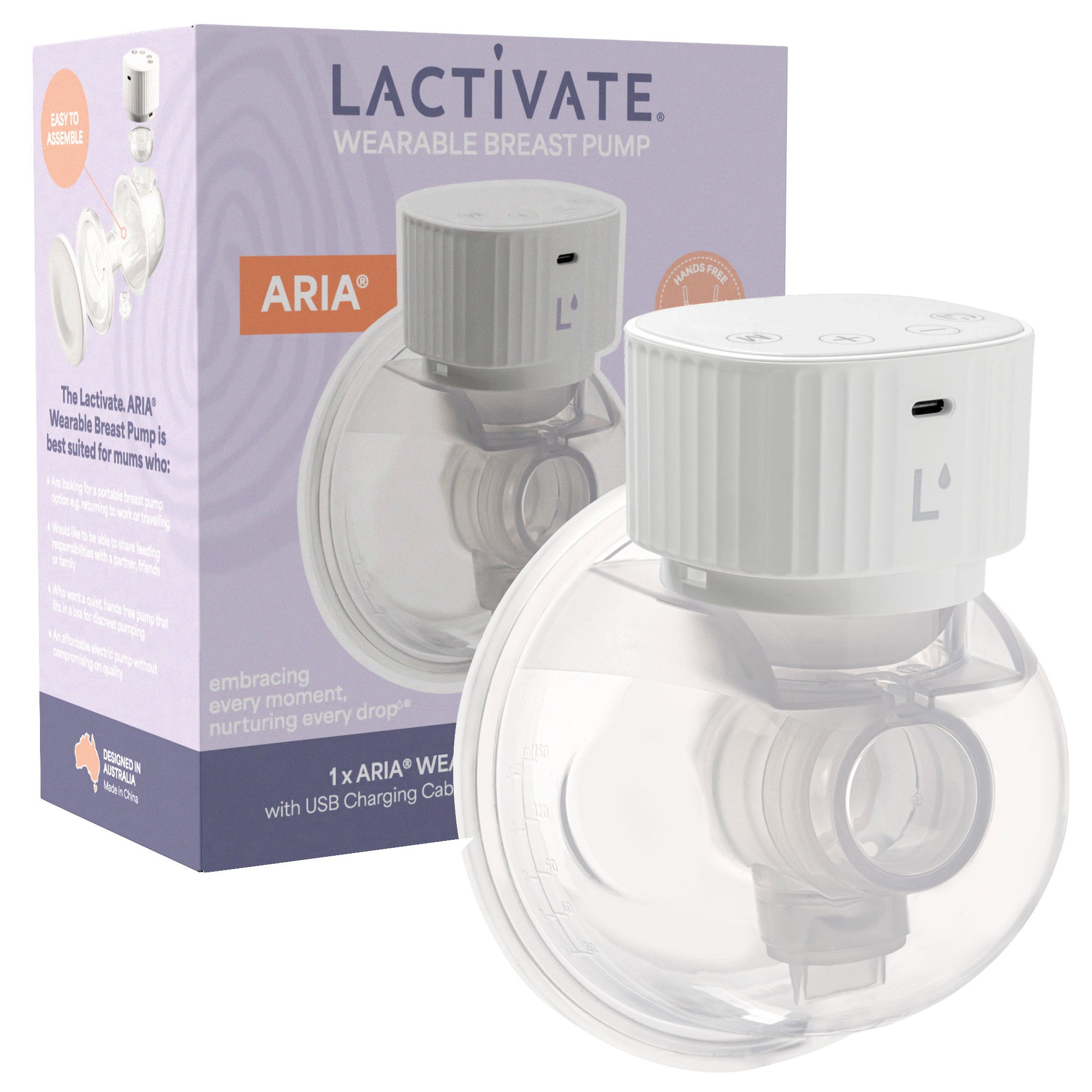 Lactivate® ARIA® Wearable Breast Pump