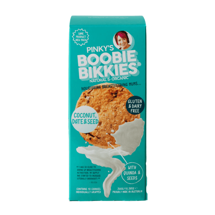 Boobie Bikkies Milkbar Breastpumps 1 Pack- 10 Biscuits Boobie Bikkies by Pinky McKay -  Coconut (Gluten & Dairy Free)