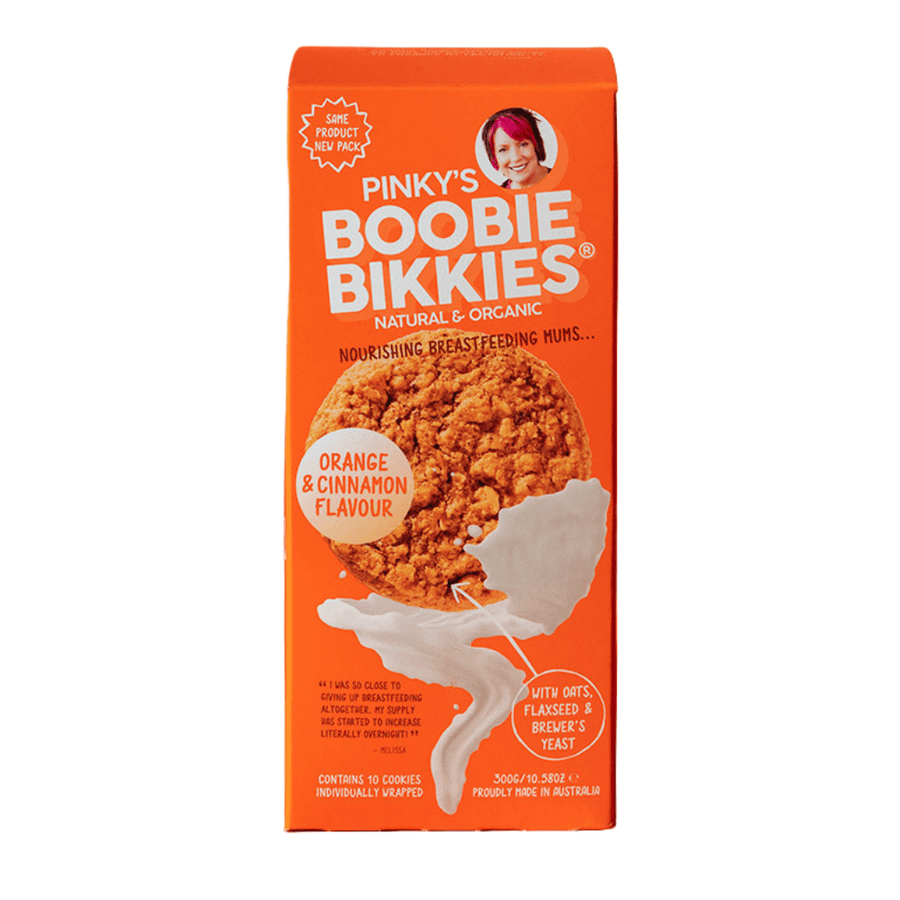 Boobie Bikkies Milkbar Breastpumps 1 Pack- 10 Biscuits Boobie Bikkies by Pinky McKay -  Orange & Cinnamon