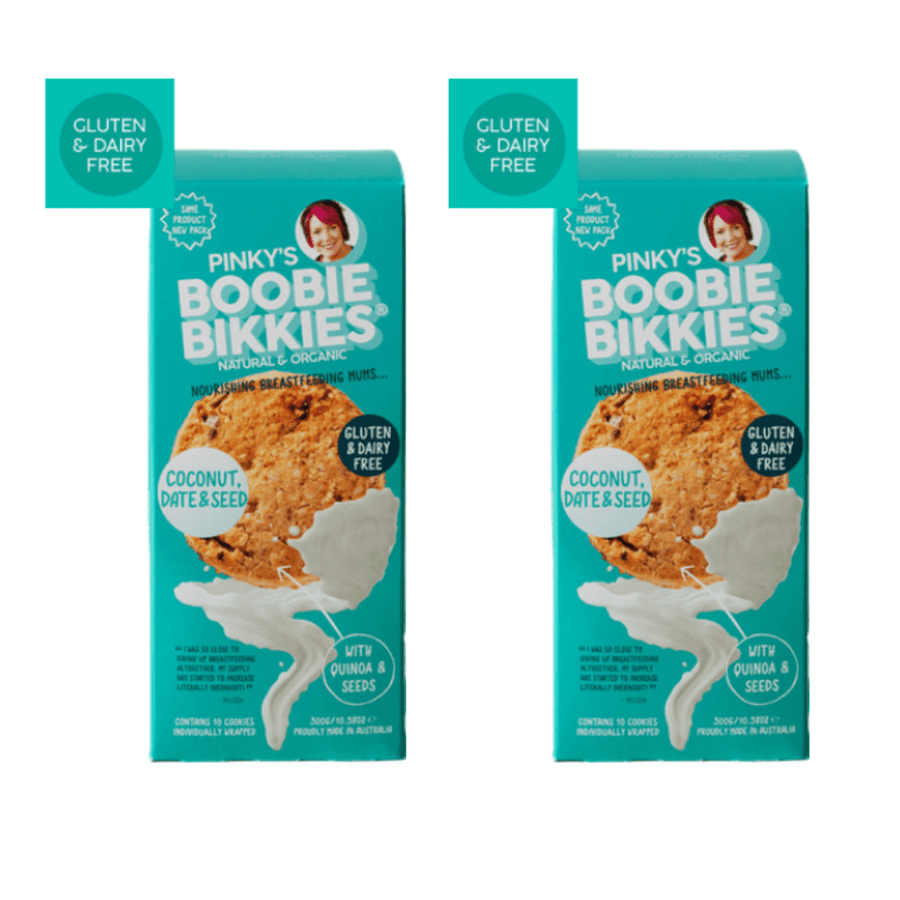 Boobie Bikkies Milkbar Breastpumps 2 Pack- 20 Biscuits Boobie Bikkies by Pinky McKay -  Coconut (Gluten & Dairy Free)