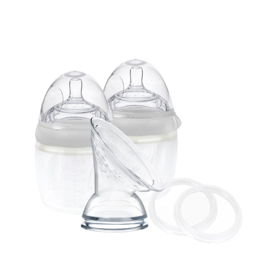 Haakaa Breast Pump Packs Grey Haakaa Generation 3 Silicone Pump and Bottle Pack