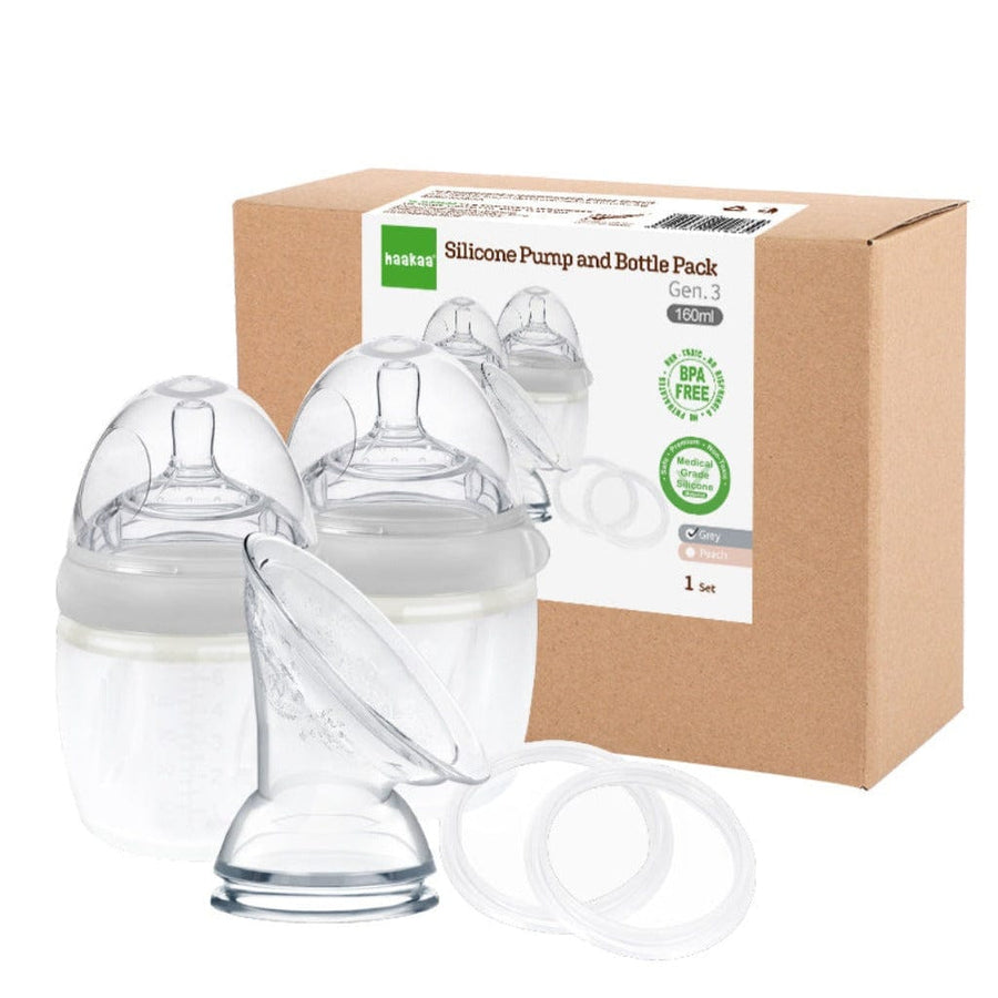 Haakaa Breast Pump Packs Haakaa Generation 3 Silicone Pump and Bottle Pack