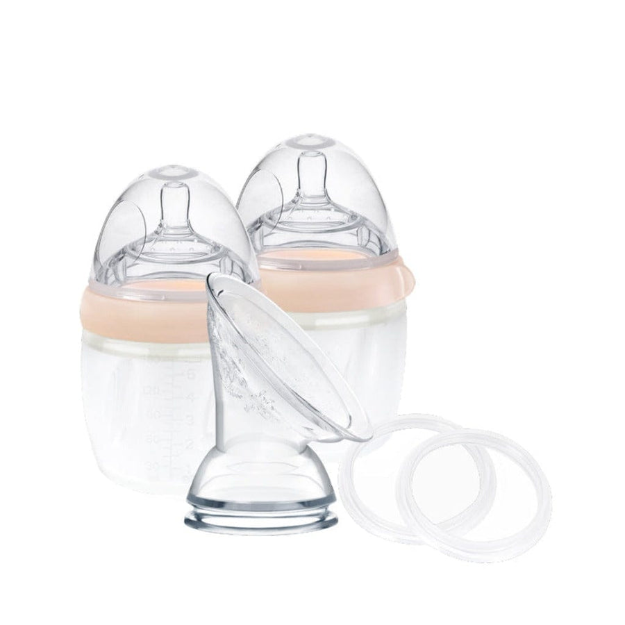 Haakaa Breast Pump Packs Peach Haakaa Generation 3 Silicone Pump and Bottle Pack