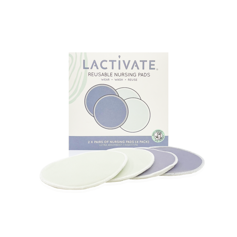 Lactivate® Reusable Night Nursing Pads - 4pk